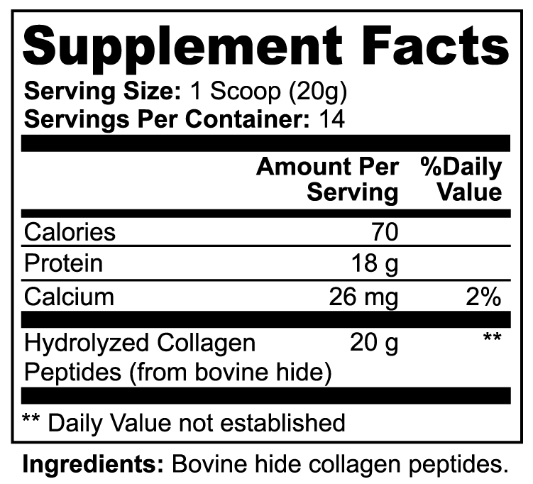 COLLAGEN+ (Grass-Fed Hydrolyzed Collagen Peptides)